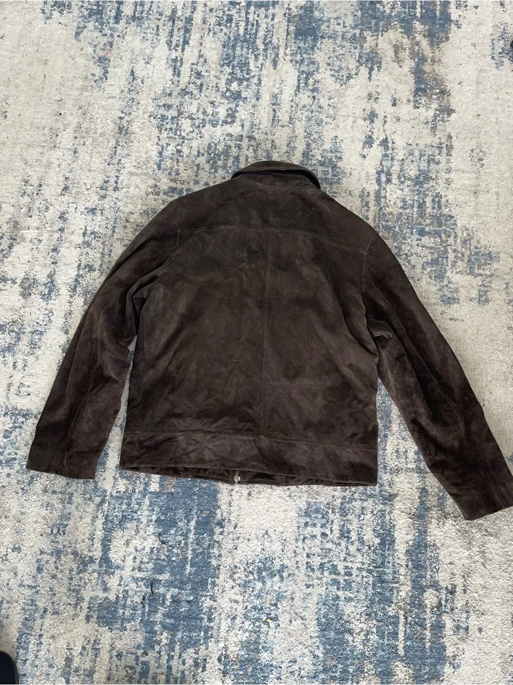 Banana Republic Dark Brown Suede Bomber Jacket